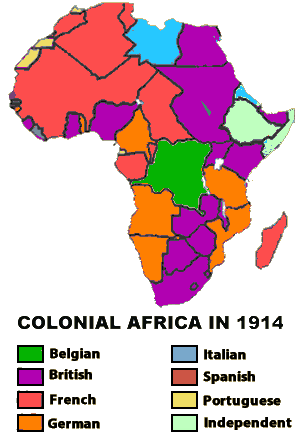 African Colonies in 1914
