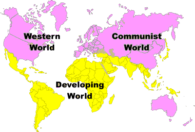 Three worlds (map)