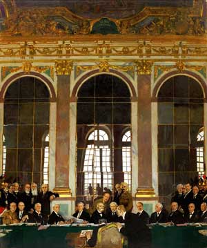 Signing the Treaty of Versailles