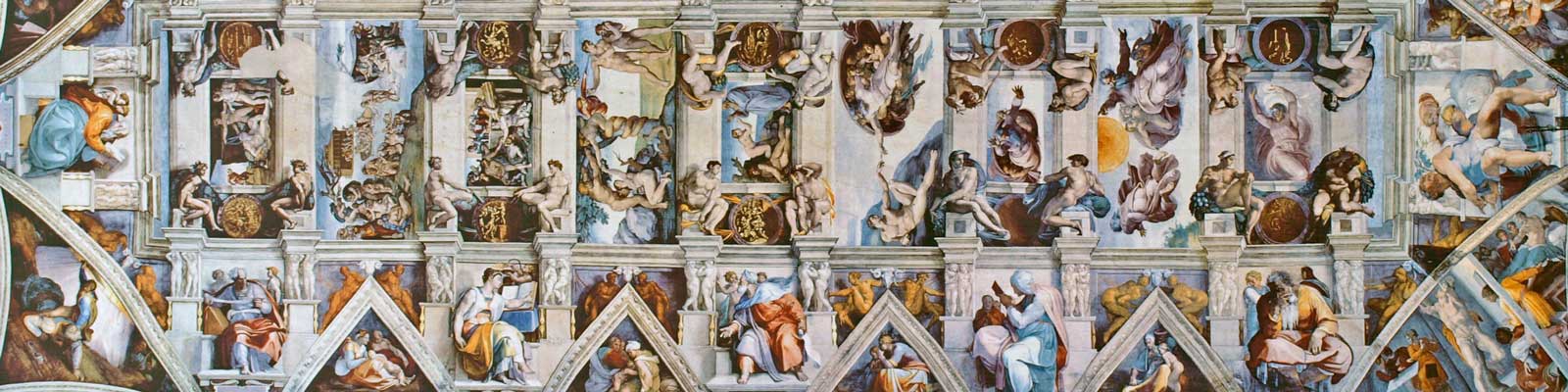 The ceiling of the Sistine Chapel