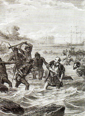 Magellan's death (drawing)