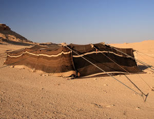A Bedouin tent