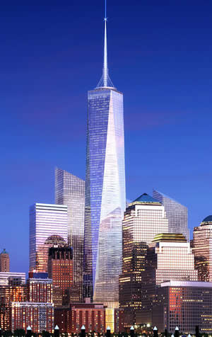 The Freedom Tower in New York City.