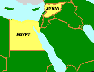 United_Arab_Republic Map of the United Arab Republic
