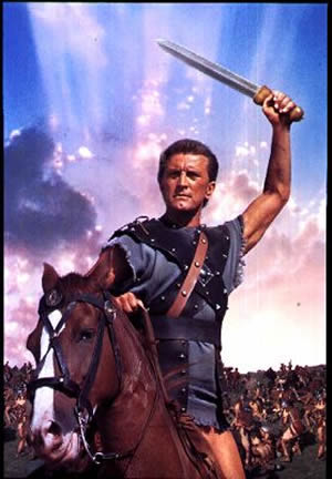 Kirk Douglas as Spartacus