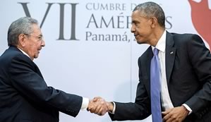 Obama meets Castro