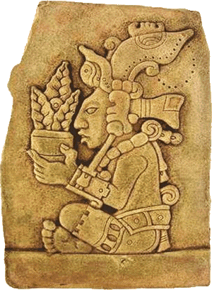 Corn god of the Maya