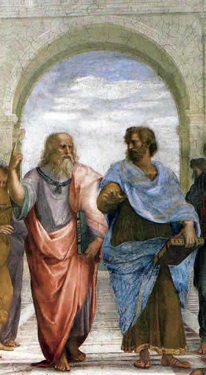 Plato and Aristotle from Raphael's The School of Athens.