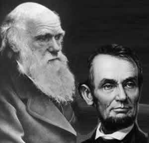 Charles Darwin and Abraham Lincoln