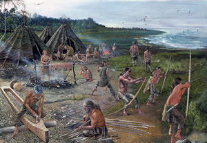 Prehistoric hunting and fishing