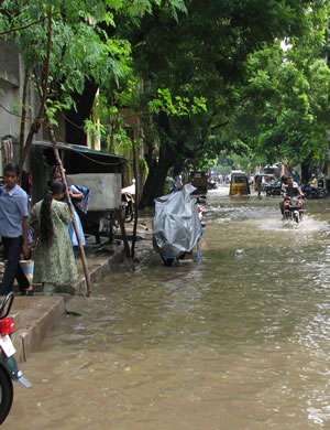 Monsoon flooding in India