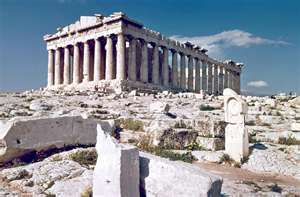 The Parthenon on the Acropolis of Athens