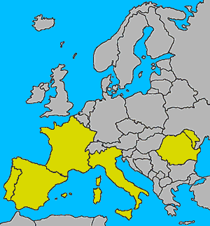 Romance Language Map