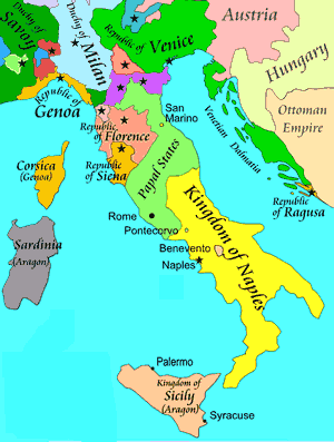 Italy in 1494 (map)