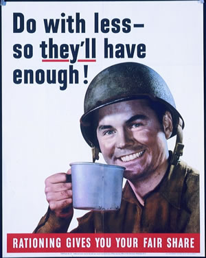World War II rationing (poster)