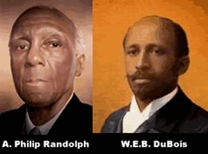 A. Philip Randolph (left) and W.E.B. DuBois 