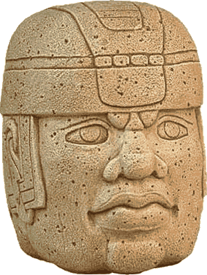 Olmec colossal head