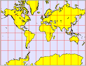 Marcator_Projection Mercator Projection (clipart)
