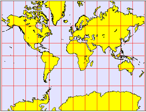 Mercator Projection (clipart)