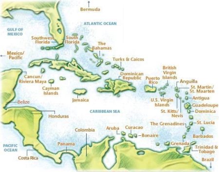 The islands of the Caribbean