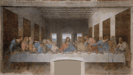 The Last Supper (c. 1495–1498) by Leonardo da Vinci